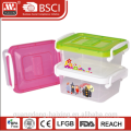 plastic storage container w/wheels 1L